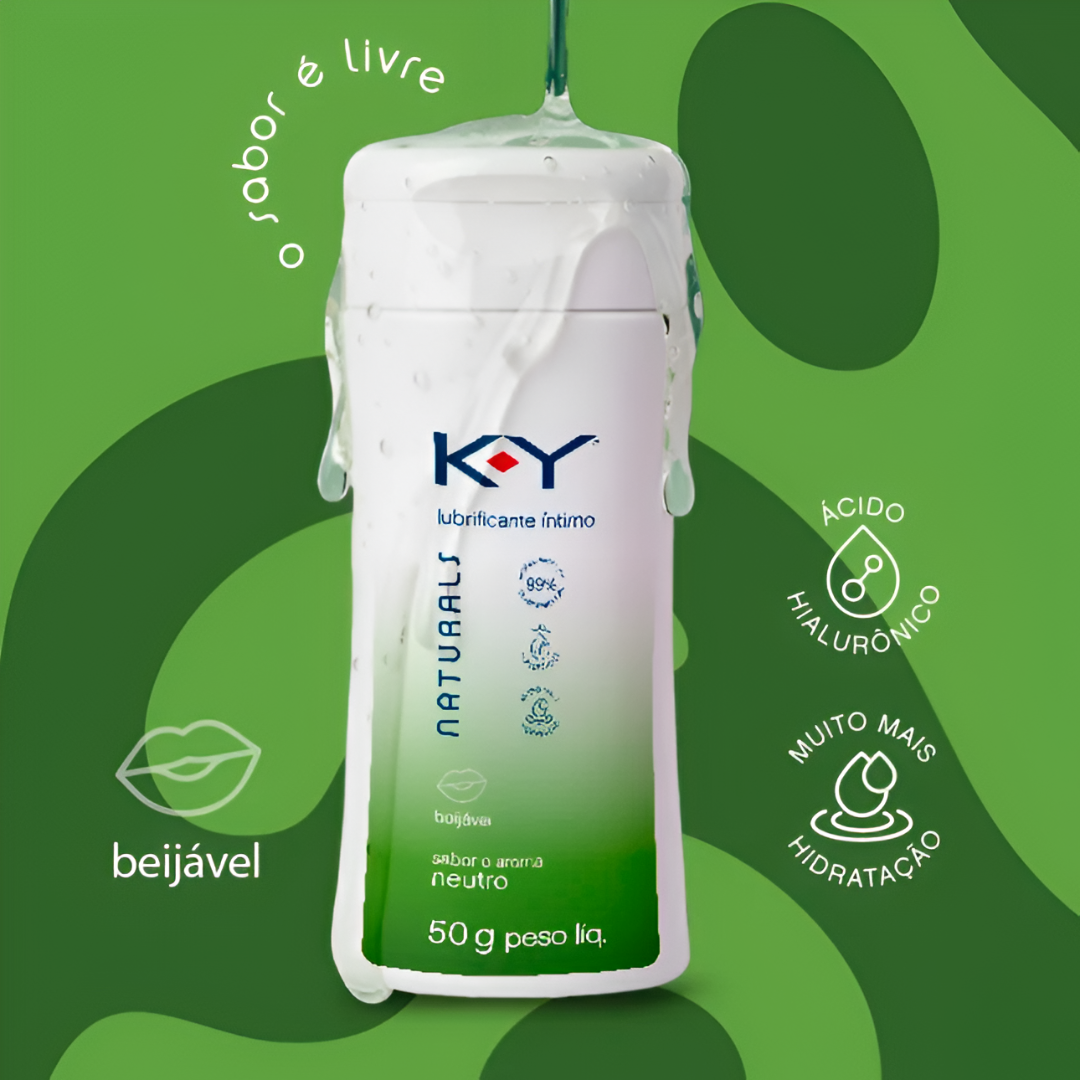 Gel Lubrificante Íntimo Beijável com Ácido Hialurônico - K-Y Naturals | 50g | Disponível em 4 Sabores - 13