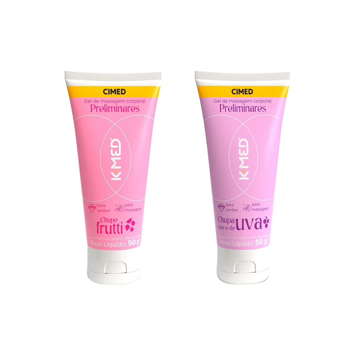 Gel para Massagem Corporal - K-Med Preliminares | 50g | Disponível em 2 Sabores - 1