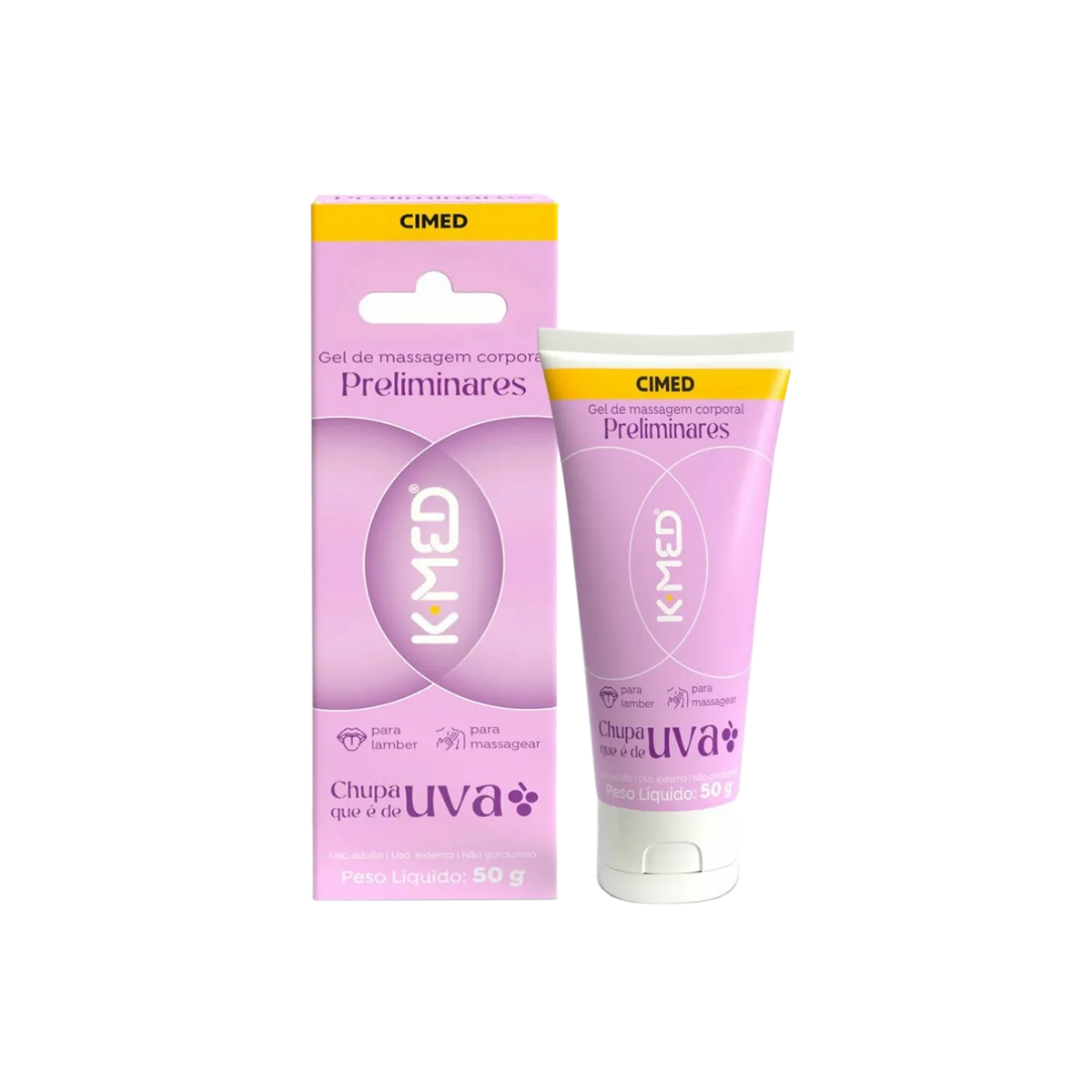 Gel para Massagem Corporal - K-Med Preliminares | 50g | Disponível em 2 Sabores - 4