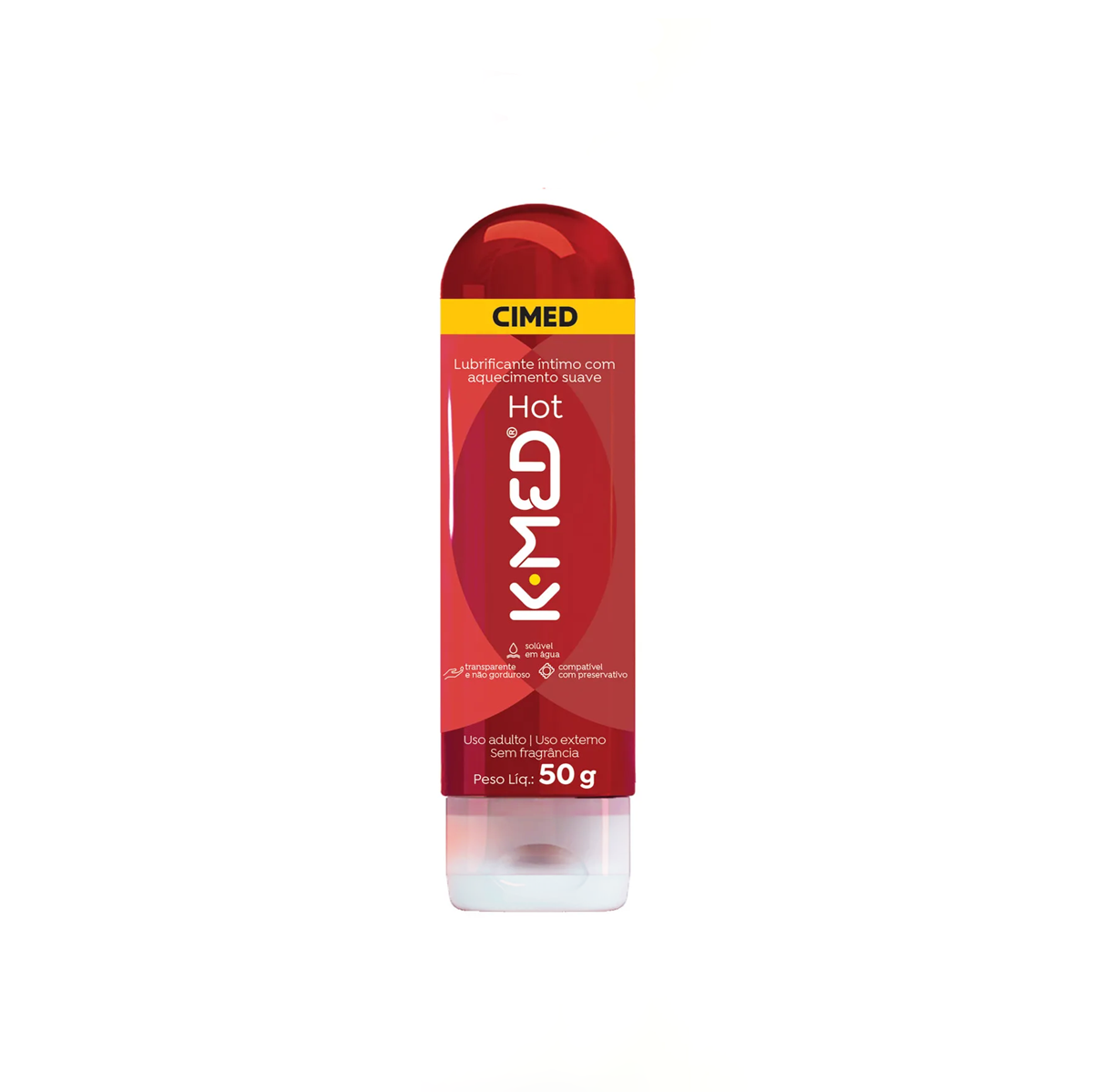 Gel Para Massagem e Lubrificante Íntimo com Sensação de Aquecimento Suave - K-Med Hot | 50g - 2