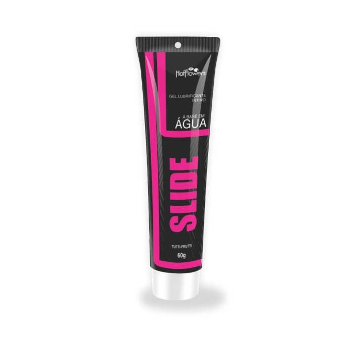 Gel Umectante à Base D'Água com Aroma de Tutti- Frutti - Hot Flowers Slide | 60g - 2