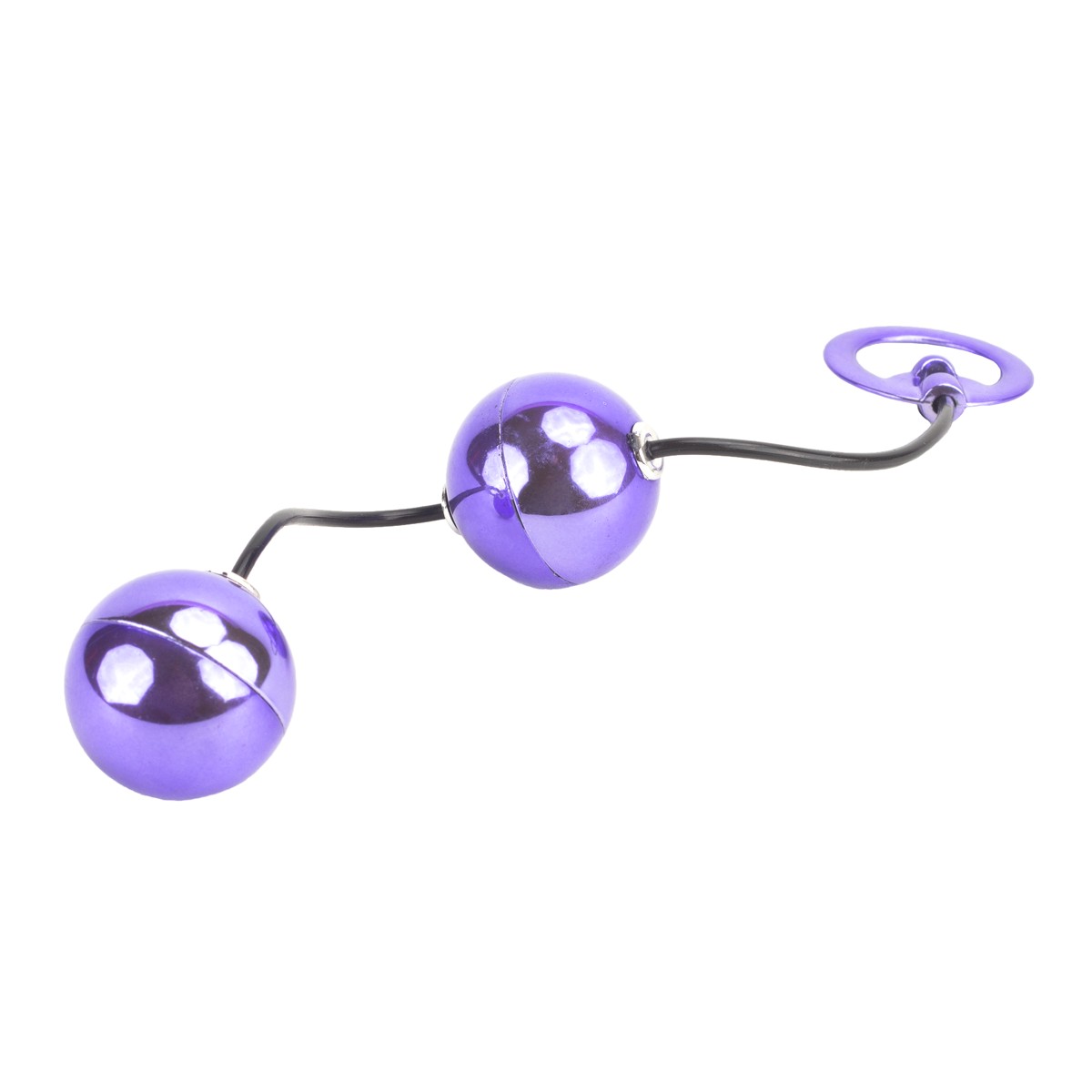 Colar Tailandês com 2 Bolinhas em Metal e Alça de Segurança - Hard Ben-Wa | Disponível em 2 Cores - 7