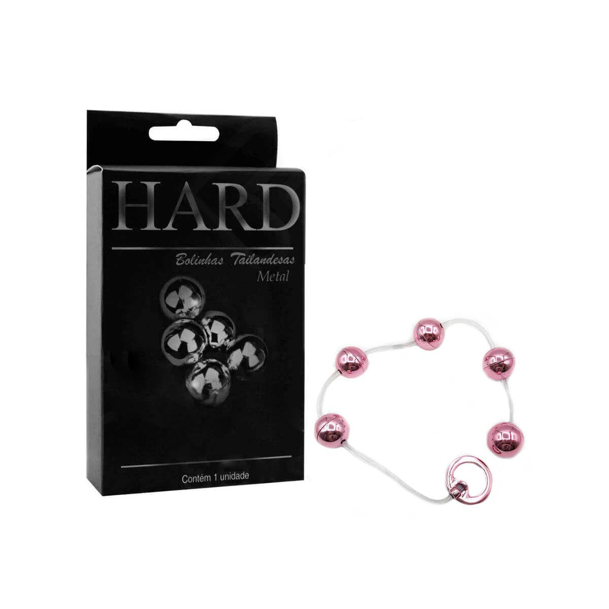 Colar Tailandês com 5 Bolinhas em Metal e Alça de Segurança - Hard | Disponível em 6 Cores - 7