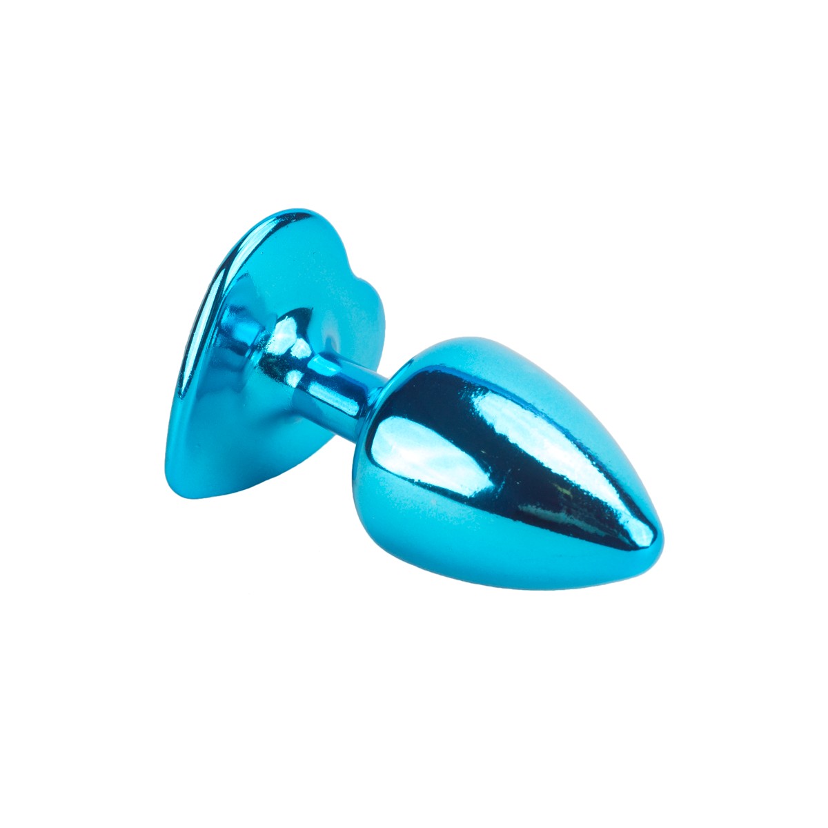 Plug Anal Cônico Tamanho "P" em Metal com Joia Cravada na Base Formato de Coração - Hard | 6 x 2,9 cm | Disponível em 8 Cores - 7