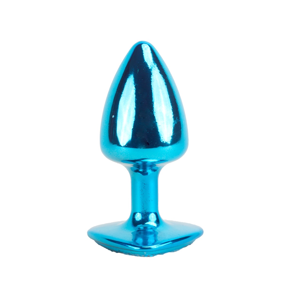 Plug Anal Cônico Tamanho "P" em Metal com Joia Cravada na Base Formato de Coração - Hard | 6 x 2,9 cm | Disponível em 8 Cores - 9