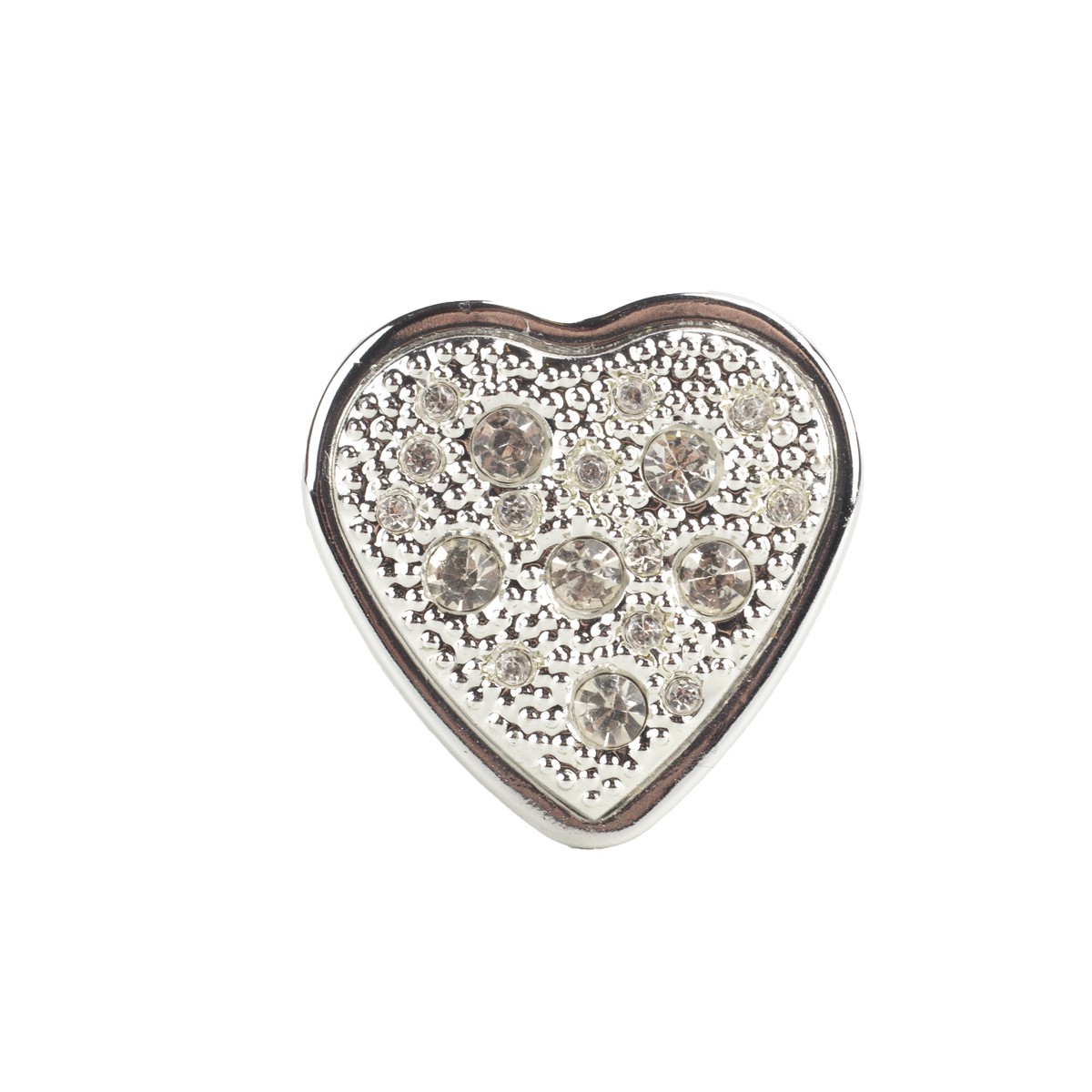 Plug Anal Cônico Tamanho "P" em Metal com Joia Cravada na Base Formato de Coração - Hard | 6 x 2,9 cm | Disponível em 8 Cores - 13