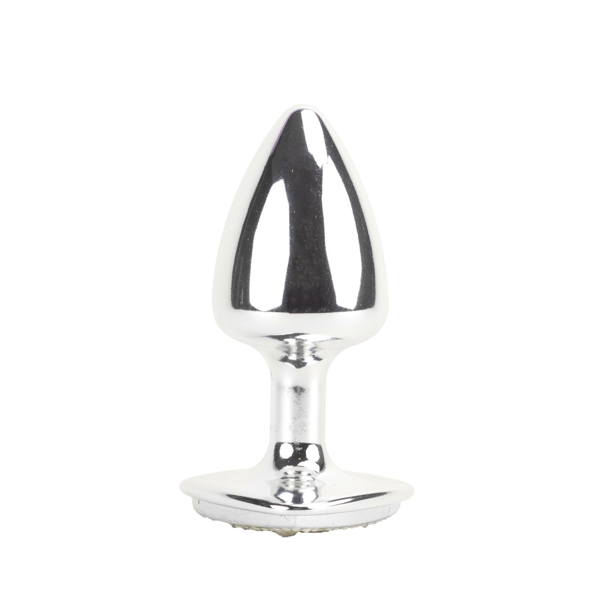 Plug Anal Cônico Tamanho "P" em Metal com Joia Cravada na Base Formato de Coração - Hard | 6 x 2,9 cm | Disponível em 8 Cores - 14
