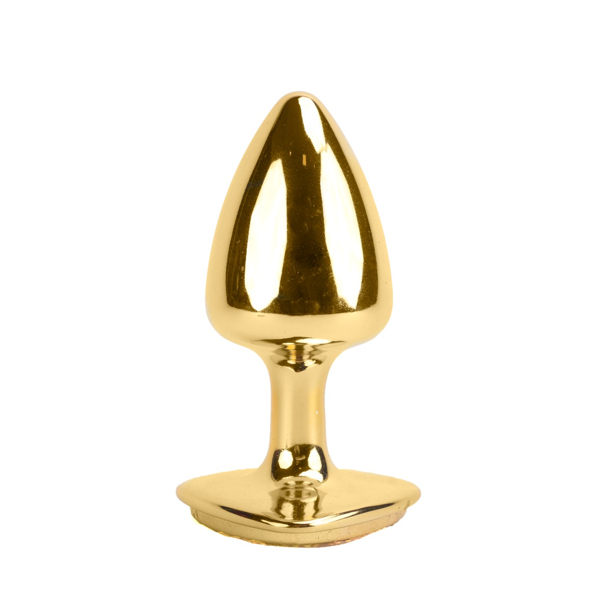 Plug Anal Cônico Tamanho "P" em Metal com Joia Cravada na Base Formato de Coração - Hard | 6 x 2,9 cm | Disponível em 8 Cores - 19
