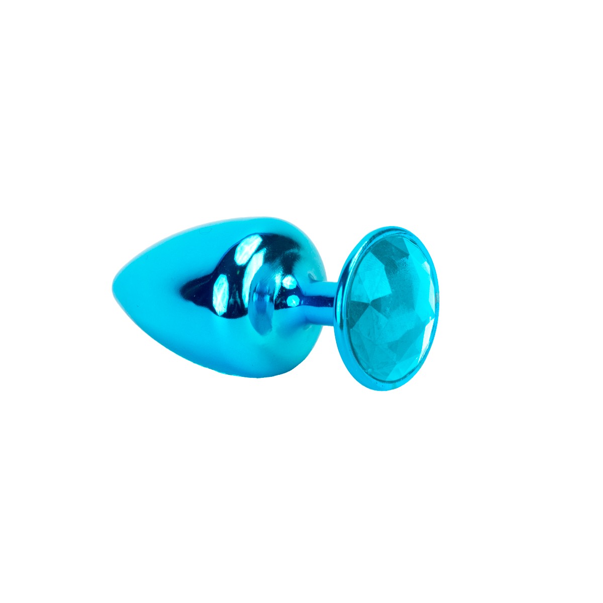 Plug Anal Cônico Tamanho P em Metal Polido com Joia na Base - Hard | 5,3 x 2,6 cm | Disponível em 22 Cores - 39