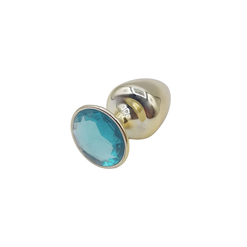 Plug Anal Cônico Tamanho P em Metal Polido com Joia na Base - Hard | 5,3 x 2,6 cm | Disponível em 22 Cores - 27