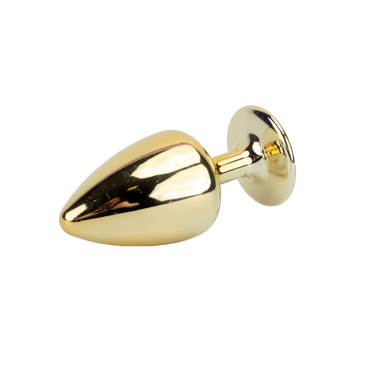 Plug Anal Cônico Tamanho P em Metal Polido com Joia na Base - Hard | 5,3 x 2,6 cm | Disponível em 22 Cores - 29