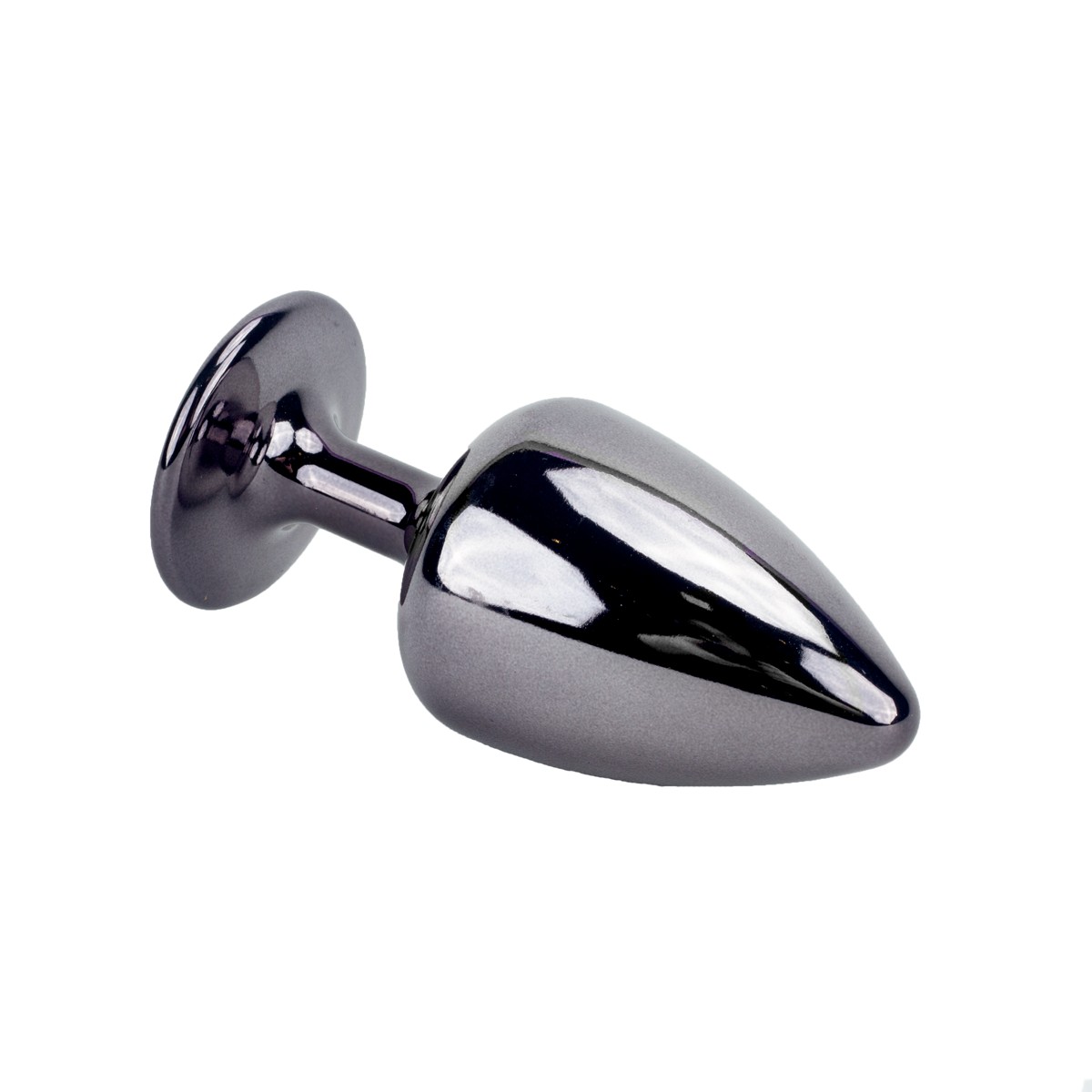 Plug Anal Cônico Tamanho P em Metal Polido com Joia na Base - Hard | 5,3 x 2,6 cm | Disponível em 22 Cores - 17