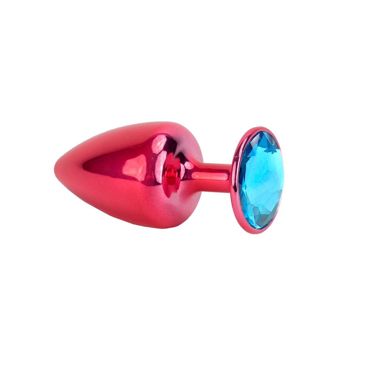 Plug Anal Cônico Tamanho P em Metal Polido com Joia na Base - Hard | 5,3 x 2,6 cm | Disponível em 22 Cores - 2