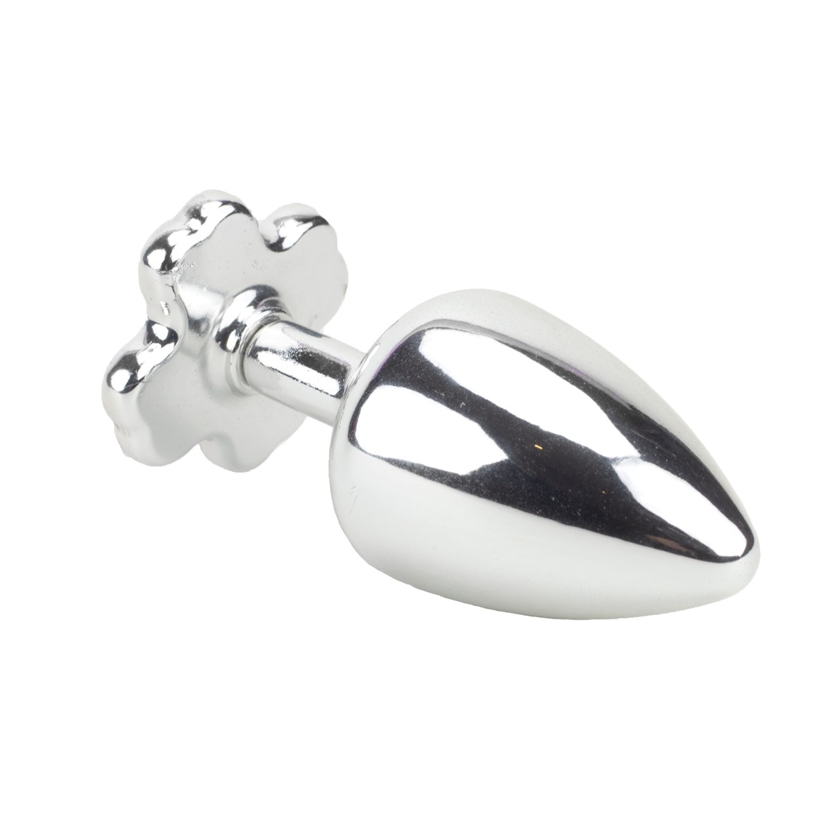 Plug Anal "M" em Metal com Joias na Base em Formato de Trevo - Hard | 6,7 x 3,2 cm | Disponível em 7 Cores - 3