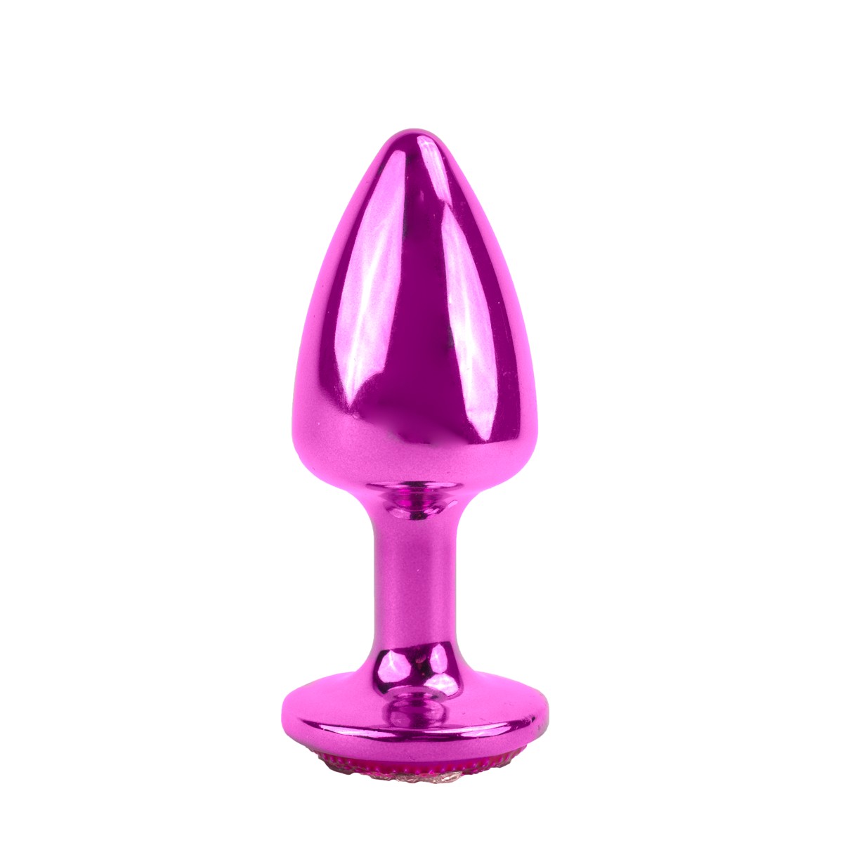 Plug Anal ''P'' em Metal com Formato Cônico e Detalhes de Joias Cravejado - Hard | 5,4 x 2,6 cm | Disponível em 6 Cores - 3