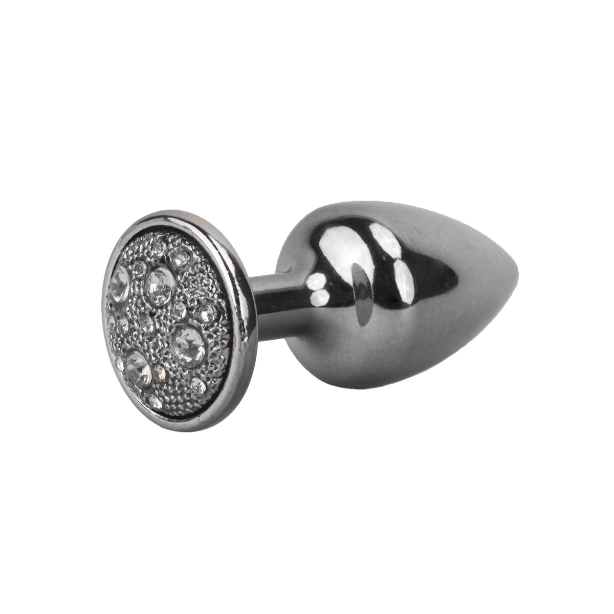 Plug Anal ''P'' em Metal com Formato Cônico e Detalhes de Joias Cravejado - Hard | 5,4 x 2,6 cm | Disponível em 6 Cores - 26