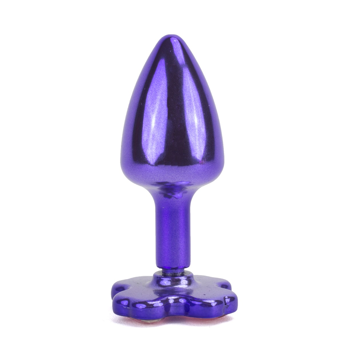 Plug Anal "P" em Metal com Joias na Base em Formato de Trevo - Hard | 6 x 2,6 cm | Disponível em 5 Cores - 8