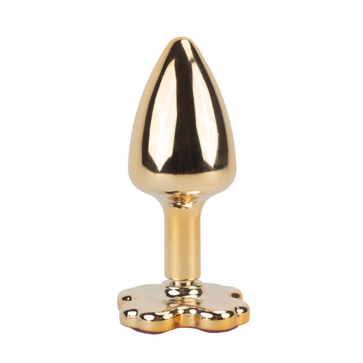 Plug Anal "P" em Metal com Joias na Base em Formato de Trevo - Hard | 6 x 2,6 cm | Disponível em 5 Cores - 13