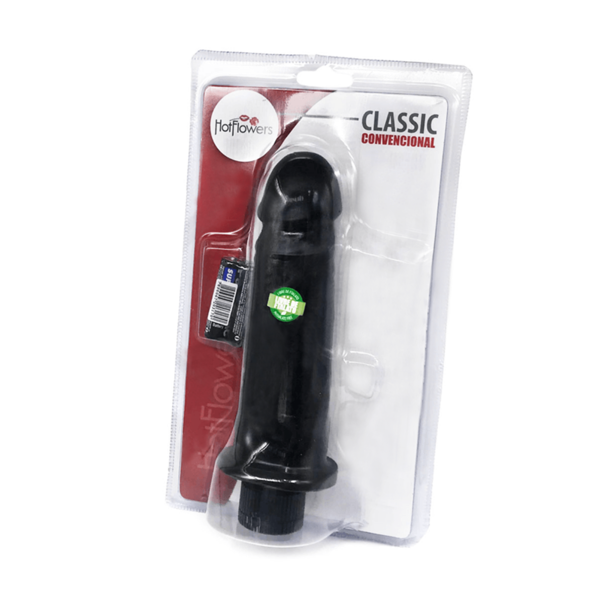 Prótese Peniana Realística com Glande Definida, Veias e Vibração Multivelocidade - Hot Flowers Classic | 17,5 x 5 cm - 3