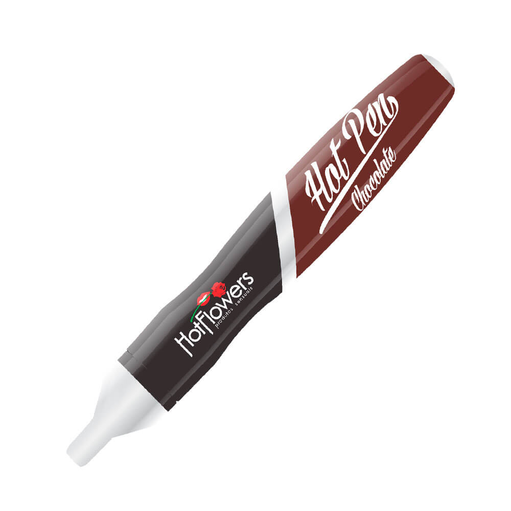 Caneta Comestível para Preliminar e Sexo Oral - Hot Flowers Hot Pen - 35g | Disponível em 4 Sabores - 5