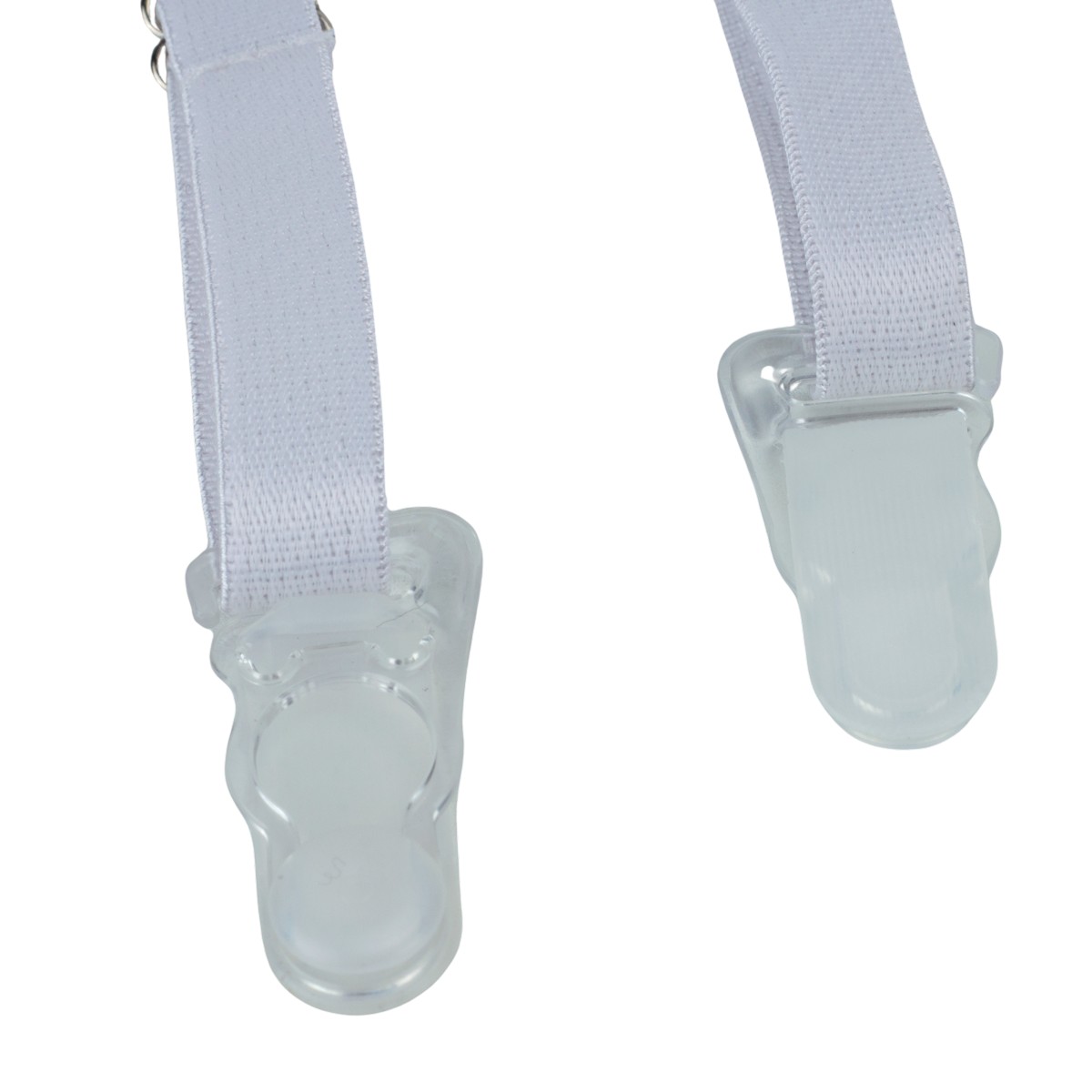 Cinta Liga em Renda Branca com Persex e Calcinha Fio Dental em Tule Transparente - InNamorata Love Items | Tamanho Único - 4