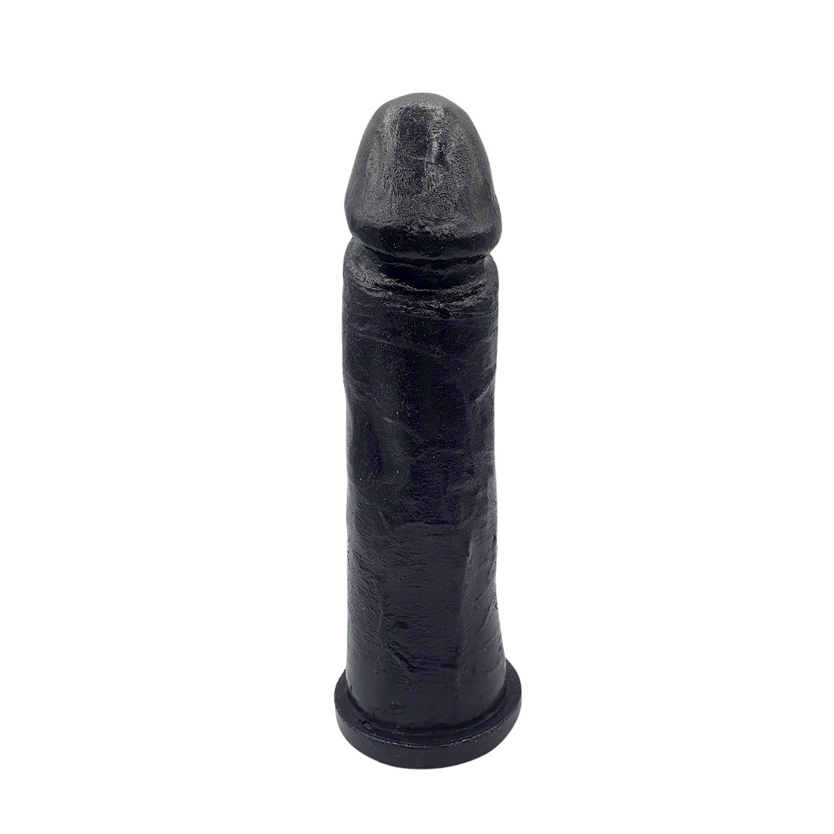 Prótese Peniana com Glande Definida, Leve Texturas de Veias e Base Achatada para Cintas - InNamorata Royal N°28 Black | 17,5 x 4,5 cm - 2