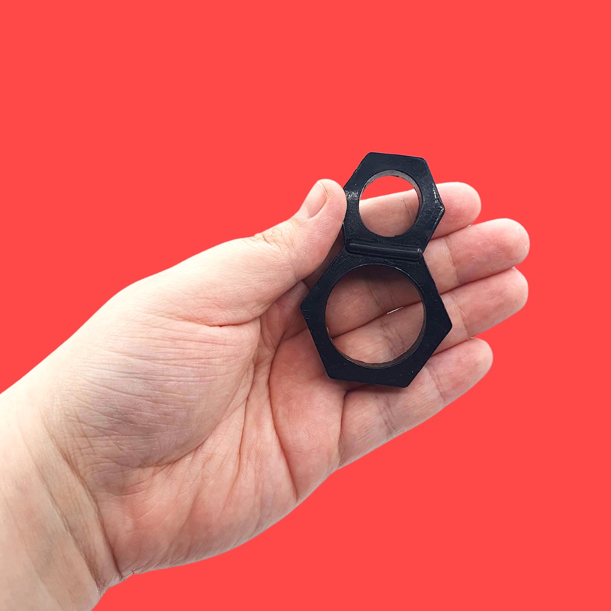 Anel Peniano Duplo Formato Hexagonal em Silicone - InNamorata Love Items - 3