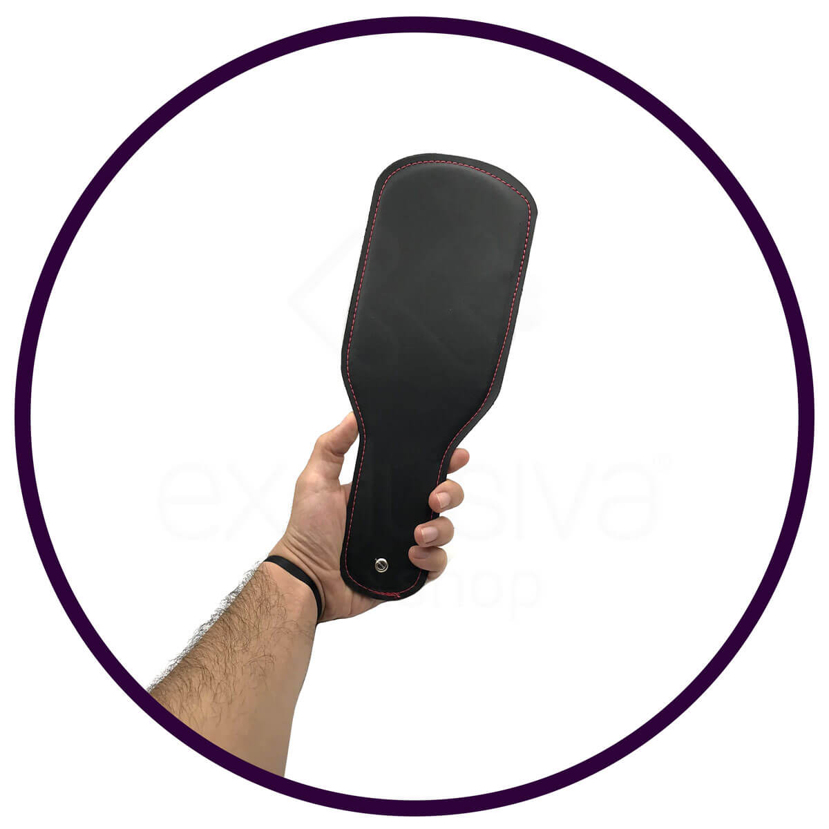 Palmatória em Couro Ecológico com Suporte para Pegada - InNamorata Sex Night - 31,5 cm - 4
