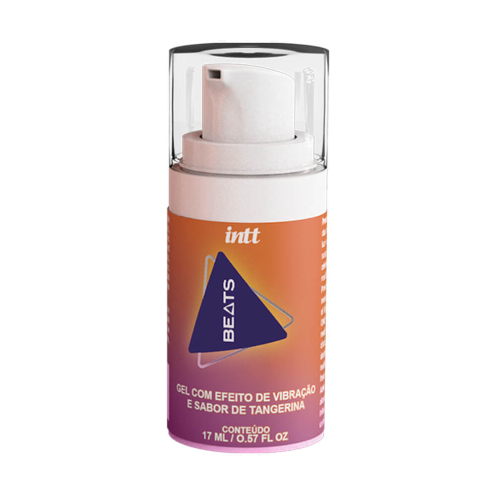 Gel Lubrificante a Base de Jambu com Efeito que Pulsa, Vibra e Esquenta no Sabor de Tangerina - Intt Beats | 17ml - 2