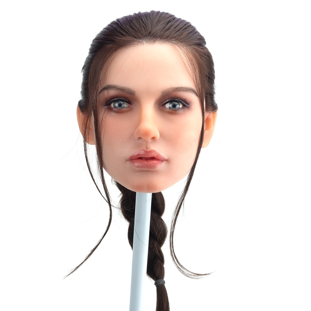 Jane - Boneca Realística em TPE com Pele Branca, Cabelo Castanhos, Olhos Acinzentados, Seios Pequenos, Vértebras em Aço e Acessórios - 46 kg e 1,69 Metros de Altura - 8
