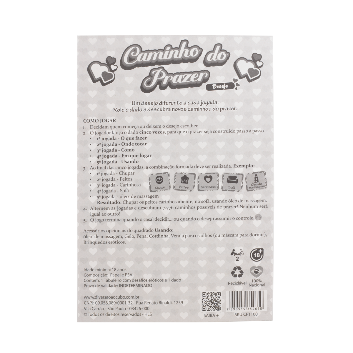Jogo Caminho do Prazer "Desejo Raspadinha" - Diversão ao Cubo - 2