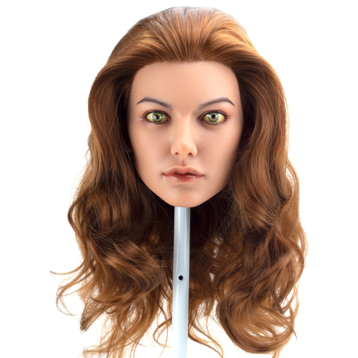 Kamila - Boneca Realística em TPE com Pele Branca, Cabelo Ruivo, Olhos Verdes, Seios Médios, Vértebras em Aço e Acessórios - 45 kg e 1,70 Metros de Altura - 12