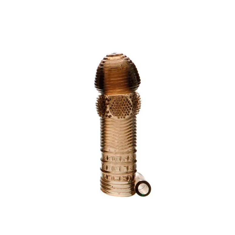 Kit com 5 Capas Penianas em Silicone com Texturas Diversas e Bullet Vibratório - Adam & Eve Penis Sleeve Kit - 6