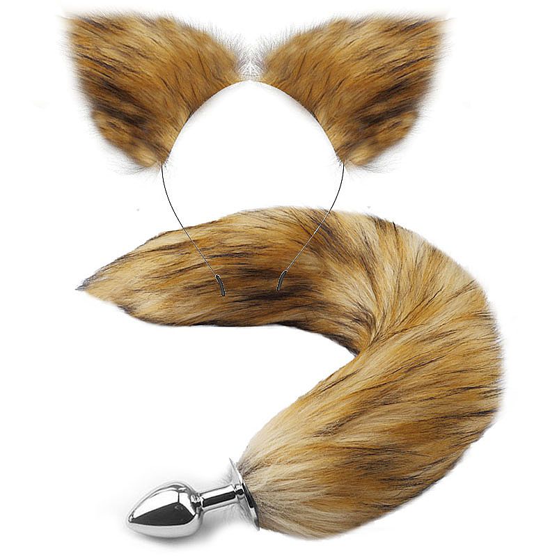 Kit Fetiche IV com Tiara com Orelhinhas e Plug Rabo de Raposa - Sexy Import | Disponível em 2 Cores - 7
