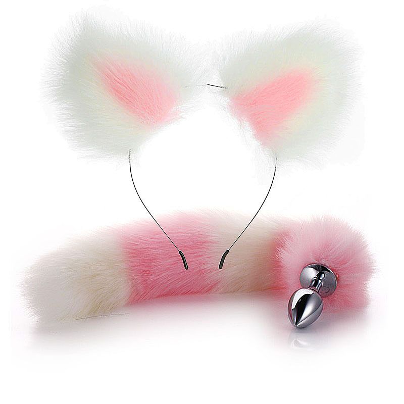 Kit Fetiche IV com Tiara com Orelhinhas e Plug Rabo de Raposa - Sexy Import | Disponível em 2 Cores - 1