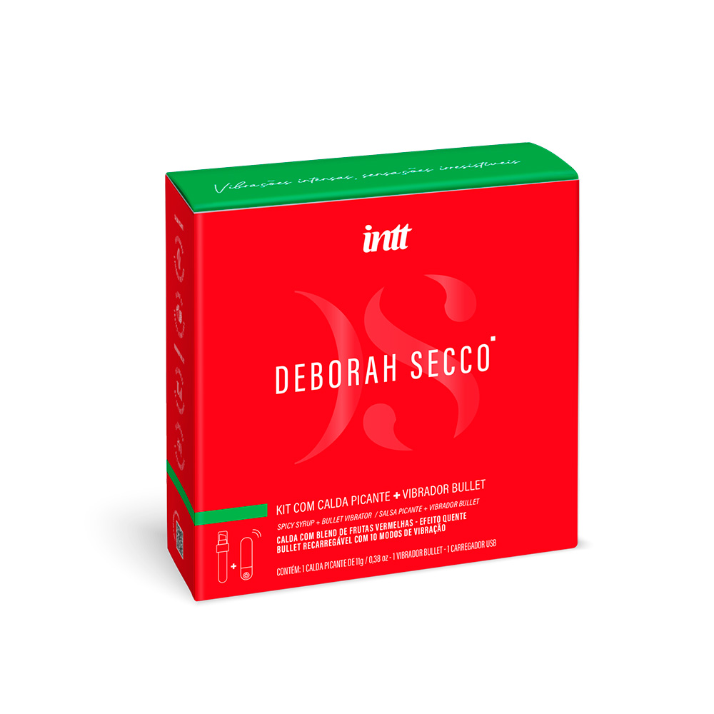 Kit Sensações Íntimas com Bullet e Calda Beijável Picante com Sabor de Frutas Vermelhas - Intt + Deborah Secco | 2 Itens - 2