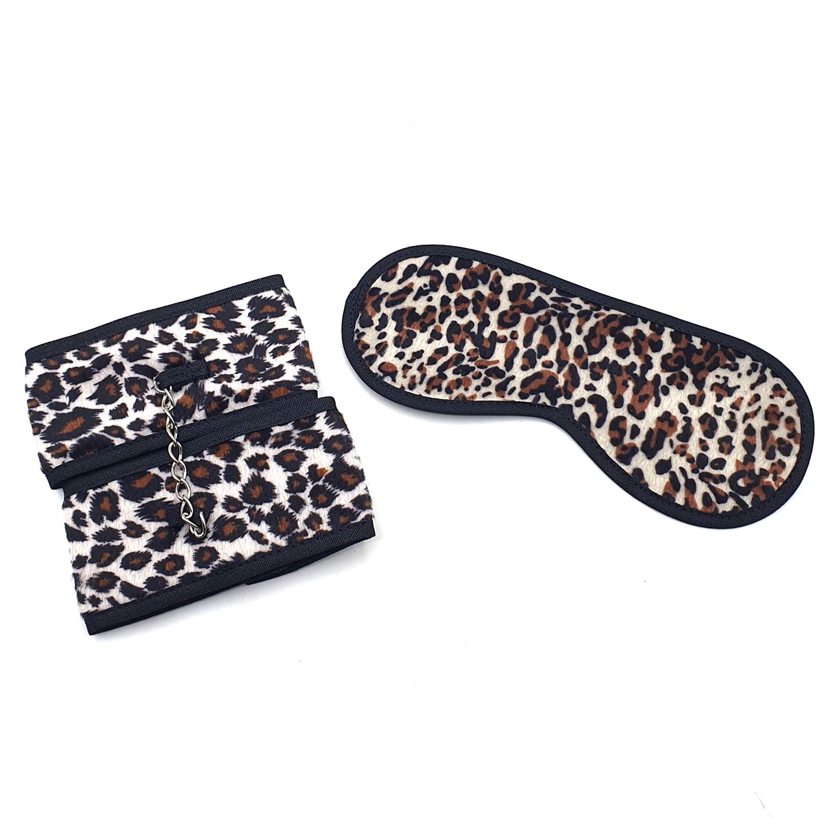 Kit Venda e Par de Algemas com Corrente - Sexy Fantasy Linha Sado | Disponível em 3 Cores - 1