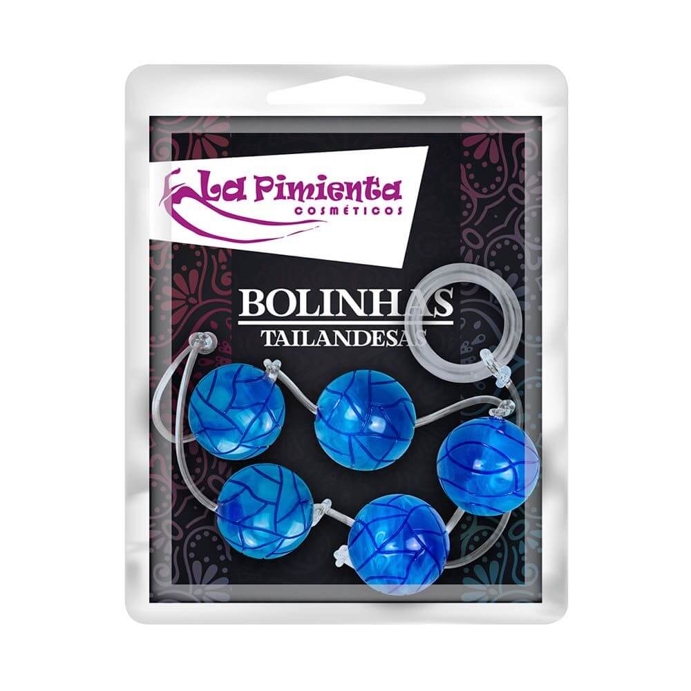 Colar Tailandês com 5 Bolinhas e Cordão de Segurança - La Pimienta | Disponível em 3 Cores - 1