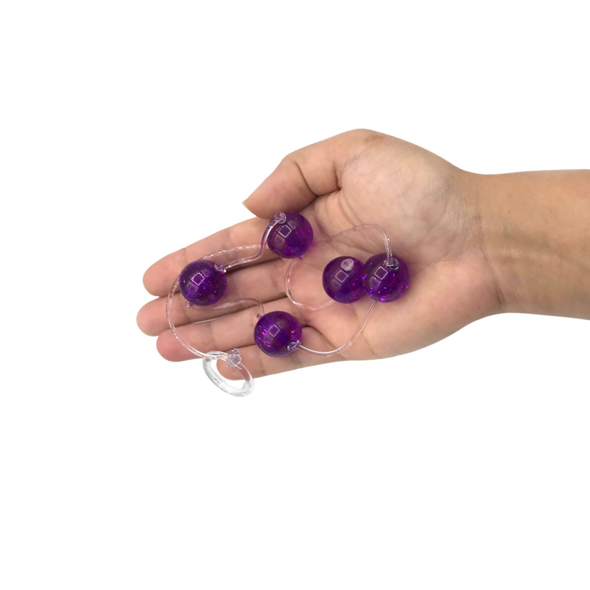 Colar Tailandês com 5 Bolinhas e Cordão de Segurança Transparente - La Pimienta | Disponível em 3 Cores - 2