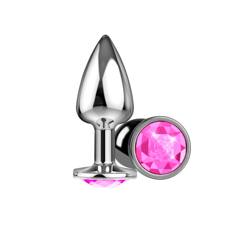 Plug Anal ''P'' em ABS com Formato Cônico e Joia na Base - La Pimienta Silver | 6,2 x 2,6 cm | Disponível em 5 Cores - 2