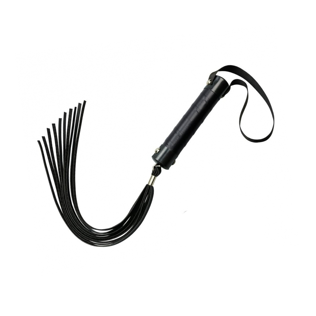 Chicote com Tiras em Couro Sintético e Cabo Emborrachado - La Pimienta Sado | 40 cm | Disponível em 4 Cores - 3