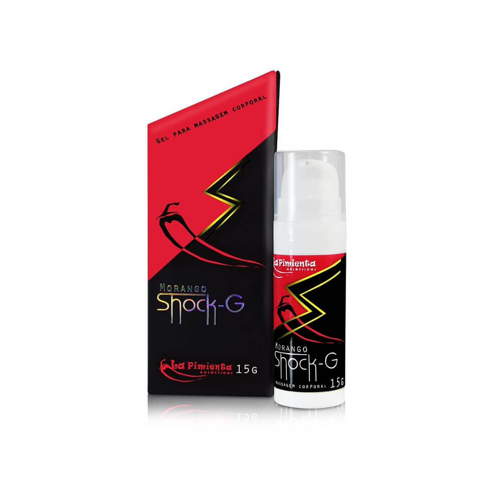 Gel Excitante Unissex Beijável que Vibra e Aquece - La Pimienta Shock-G - 15g | Disponível em 13 Sabores - 7