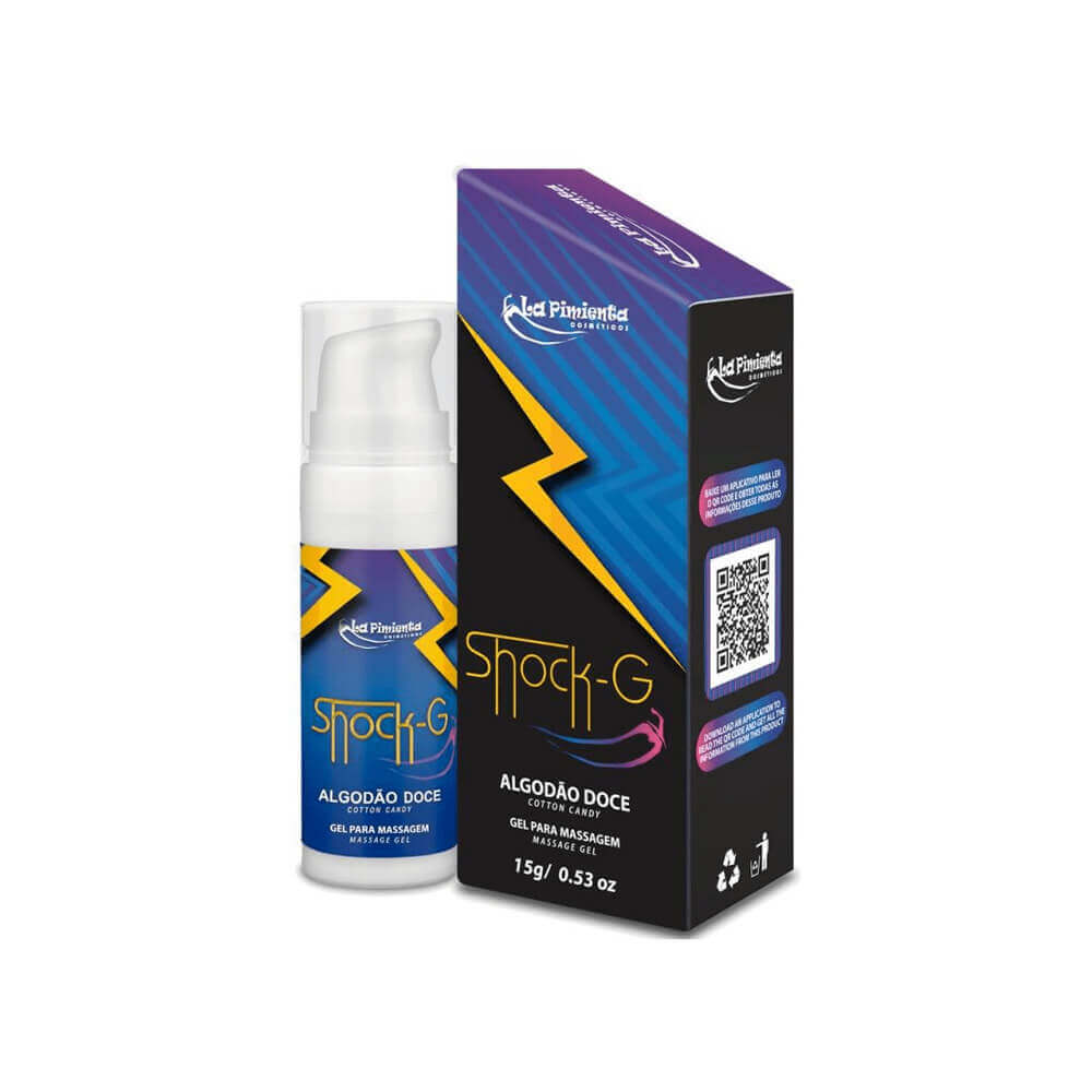 Gel Excitante Unissex Beijável que Vibra e Aquece - La Pimienta Shock-G - 15g | Disponível em 13 Sabores - 9