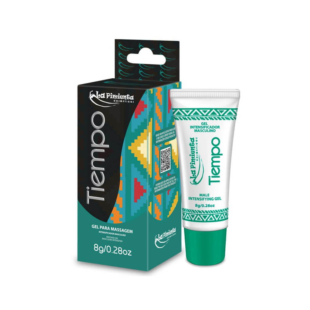 Gel Prolongador de Ereção com Sensação Refrescante, Excitante e Retardante Masculino - La Pimienta Tiempo | 8g - 1