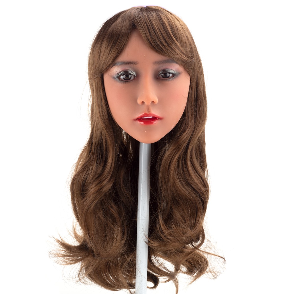 Laís - Boneca Realística em TPE com Pele Morena, Cabelo Ruivo Escuro, Olhos Castanhos, Seios Médios, Vértebras em Aço e Acessórios - 27,2kg e 1,24 Metros de Altura - 10