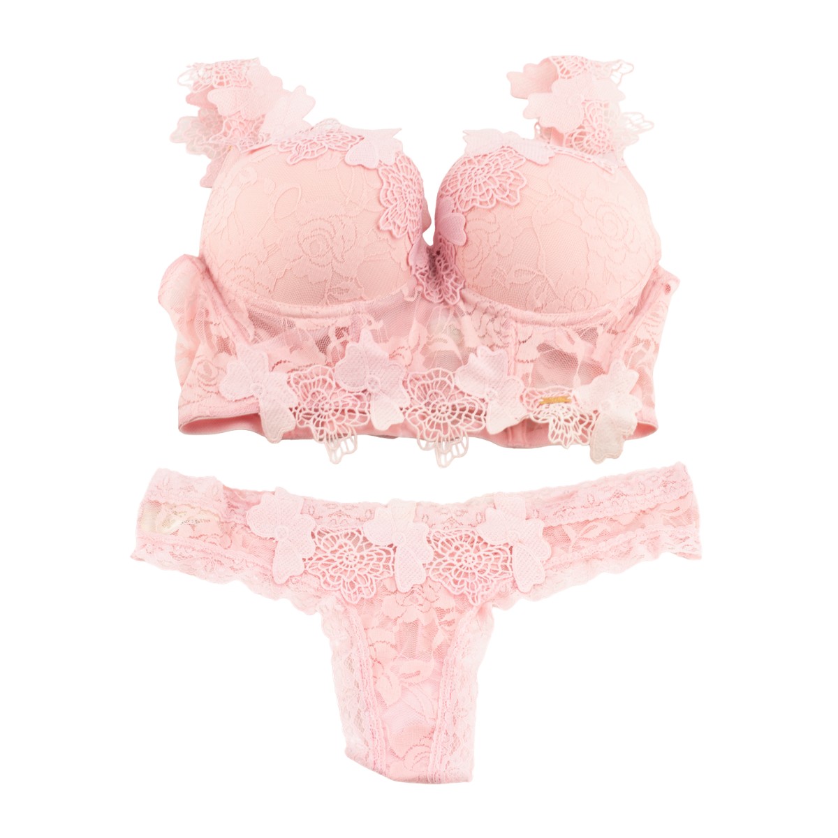 Conjunto em Rendão e Guipir - Lingerie Flor da Rosa | Disponível em 5 Cores e 5 Tamanhos - 2