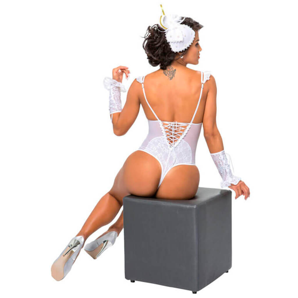 Lingerie Sapeka - Body Genova com Par de Luvas Rendada | Disponível em 4 Tamanhos e 3 Cores - 3