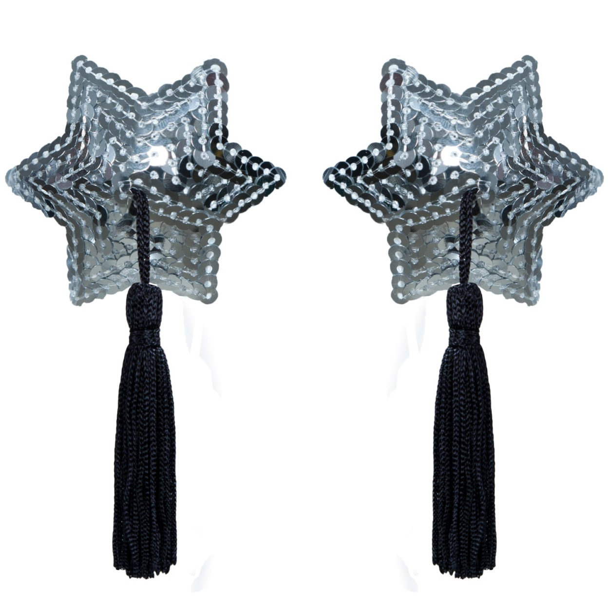 Lingerie Sapeka - Tapa Seios Nipple Cover em Forma de Estrela com Pompom | Disponível em 3 Cores - 2