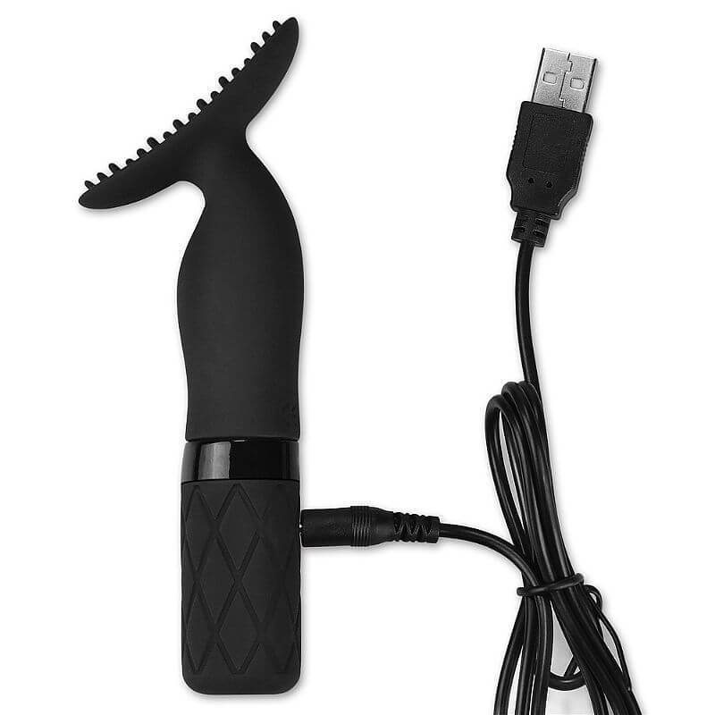 Estimulador de Clitóris em Silicone Atóxico com Cerdas Massageadoras, 7 Modos de Vibração e Recarregável - Lovetoy 0-Sensual Clit Jiggle | 14 x 2,6 cm - 4