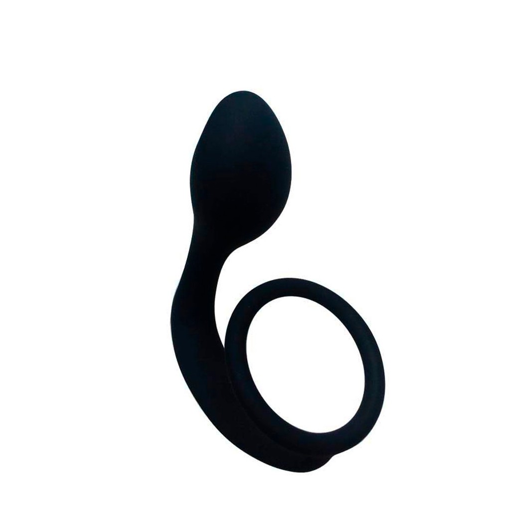 Estimulador de Próstata com Anel Peniano em Silicone Macio - Cock Ring Plug | 9,5 x 2,6 cm - 3